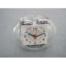 Wholesale 2010 Promotional newly design decorative cartoon vivid color transparent plastic electronic mini alarm clock