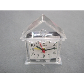 Wholesale 2010 Promotional newly design decorative cartoon vivid color transparent plastic electronic mini alarm clock