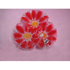 Wholesale Flower Design Plastic Stock Fruit Holder Bowl