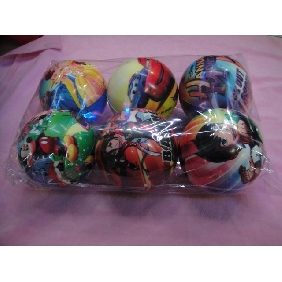 Wholesale 9.8cm Mixed Cartoon Design PO Ball Great For Children's Fun