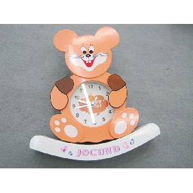 Wholesale 2010 Promotional newly decorative mouse shape vivid color high quality plastic electronic mini alarm clock