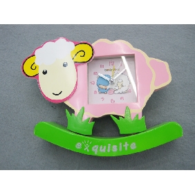 Wholesale 2010 Promotional newly decorative sheep shape vivid color high quality plastic electronic mini alarm clock