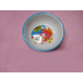 Wholesale Children Meal Set of Cute Round Plastic Bowl