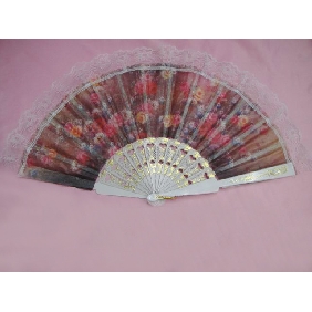 Wholesale Elegant Lace Fan For Ladies Using at Leisure Time