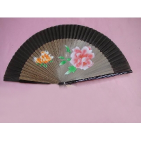 Top Quality Plastic Fan With Beutiful Painting for Ladies