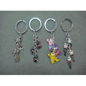 Wholesale Exquisite Cartoon Key Chain with Oil Covered