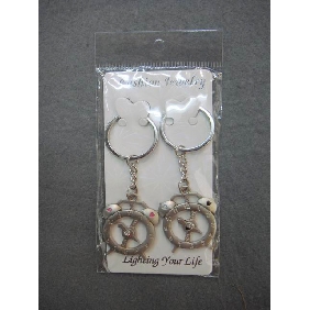Clock Design Shining Keyring Fashion Accessories of Key Chain