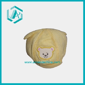 Wholesale Children's Accessories Yellow Lovely Bear Printed Cotton Hat