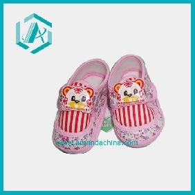 Wholesale Lucky Tiger Design Striped Surface Pink Cotton Children's Shoes