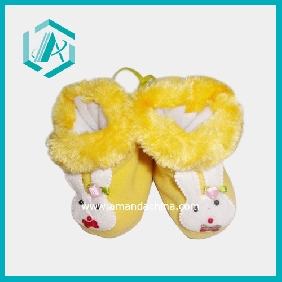 Inner Cotton Outside Plush Lovely Design Baby's Shoes