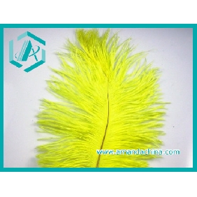 Wholesale Fashion Yellow Charming Ostrich Feather