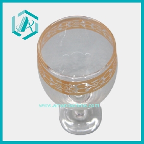 Wholesale 2010 Promotional Clear Glass Cup with Pattern