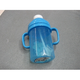 Wholesale 350ml Children blue plastic Water Bottle with two handles