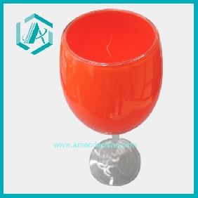 Wholesale 2010 Fashionable Transparent Colored Glass Cup
