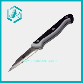Wholesale Kitchen Multi-use Stainless Steel White And Black Handle Fruit Knife