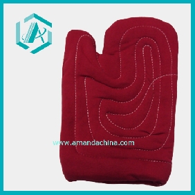 Wholesale Kitchen Use Red Cotton 27*18cm Microwave Oven Glove