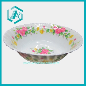 Daily Use Melamine White  Bowl  With Pattern Diameter 7cm