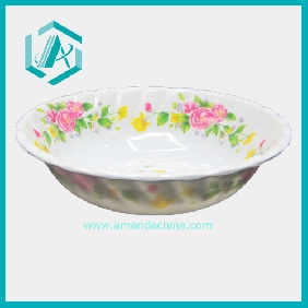 Durable Daily Use Melamine White Bowl With Pattern Diameter 5cm