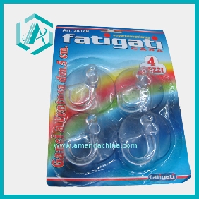 Wholesale Daily Use Plastic Light Blue Diameter 5cm Sucker In House With 4pcs/ card