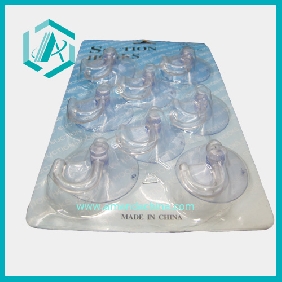 Wholesale Transparent  Skinpacking With Pothook Diameter 4cm Daily Use Sucker