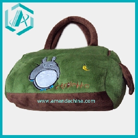 Wholesale Plush green Galesaur handbag for ladies, grey belt
