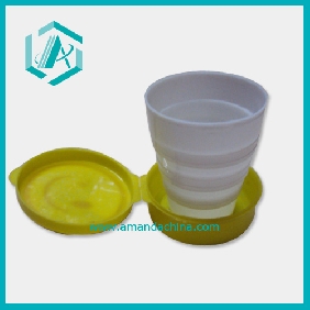 Unique Design  Plastic White Retractable Cup With Diameter 7CM And Height 9CM