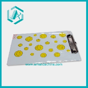 Wholesale Daily Use Writing Board With Stainless Steel Clip And Smile Design, 30*20cm