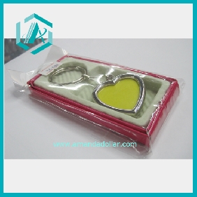 Wholesale Cute key ring with heart-shape pendant for ladies