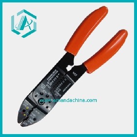 Practical Steel Wire Stripper With Plastic Red Cover Handle