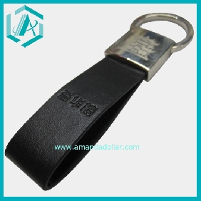 Men's fashionable nickle plated ker ring, black key holder