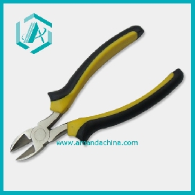 Wholesale Lineman Use 19CM Cutting Pliers, High Carbon Steel With Rubber Yellow And Black Grips