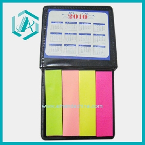8pcs Fluorescent Paper Note Pad, 100 Pages, Black Cover, Daily Use