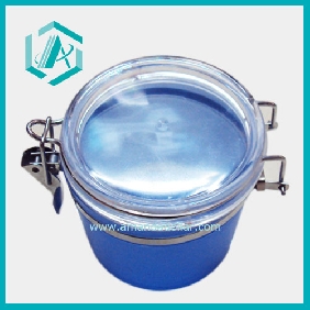 Wholesale 25K9081 9.5*10cm Plastic and Stainless Steel Seal Pot, 1pc/ OPP Bag, Mixed