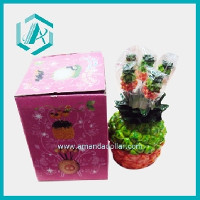 Wholesale Pineapple Stainless Steel And Resin Fruit Fork, 5 In Color Box, Exclusive Packing