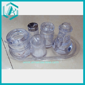 Wholesale Daily use PE 5pcs Pack: Sugar Bowl, Tooth Pick Holder, Oil bottle, Large Size Oil Bottle, Cruet Set