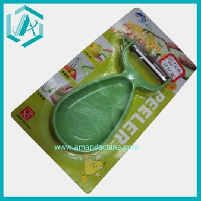 Wholesale Green Vegetable Peeler With ABS Material Triangle Handle And Stainless Steel Blade