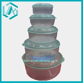 Wholesale Daily Use 5pcs PP Round Crisper, Keeping Food Fresh