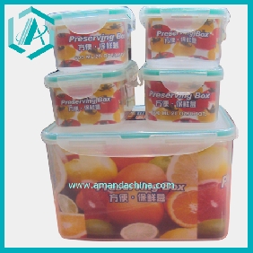 Square-shaped Vacuum Crisper Food Storage Container