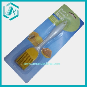 Wholesale Silicone Brush Set, 18.5*3.3*1cm With White Handle For Daily Use