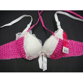 Wholesale Super Soft Lace Lovely And Slap-up Printing Girl Bra With 3 Sizes And 5 Colours