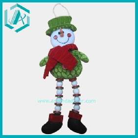 Wholesale The Green Smilingc Snowman Toy With Delicate Cloth