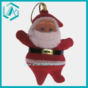 Wholesale Santa Clause doll 2.3" Sign Christmas Tree Ornament