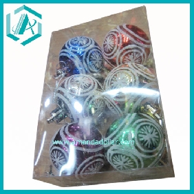 Merry Christmas Old Styled Santa Snowlike Ball Ornament