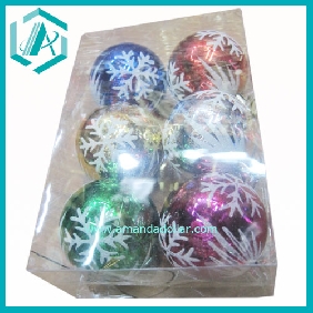 Wholesale Christmas decorating ball wraped in light colored paper
