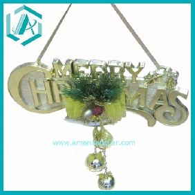 Wholesale Merry Christmas doorplate hang ornament on the door Christmas holiday use