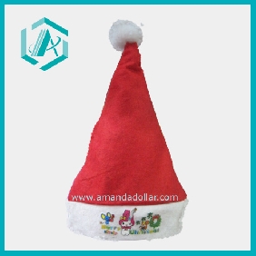Wholesale Santa Hat Christmas Plush Red Cap Holiday Adult Prefered