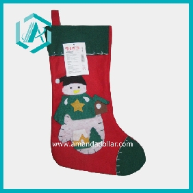 Wholesale Colorful Christmas stockings gift 17" good gift red and geen