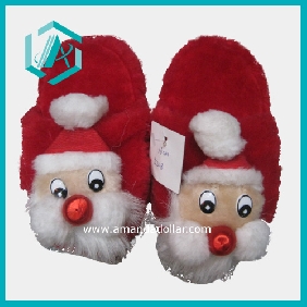 Wholesale Santa Clause red slippers of Christmas present loafer 16"