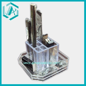 Wholesale Modern plastic brush holder made in China pencil holder clear