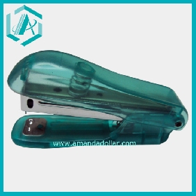 Wholesale transparent plastic mini stapler 3.5" for ofice use green on sale